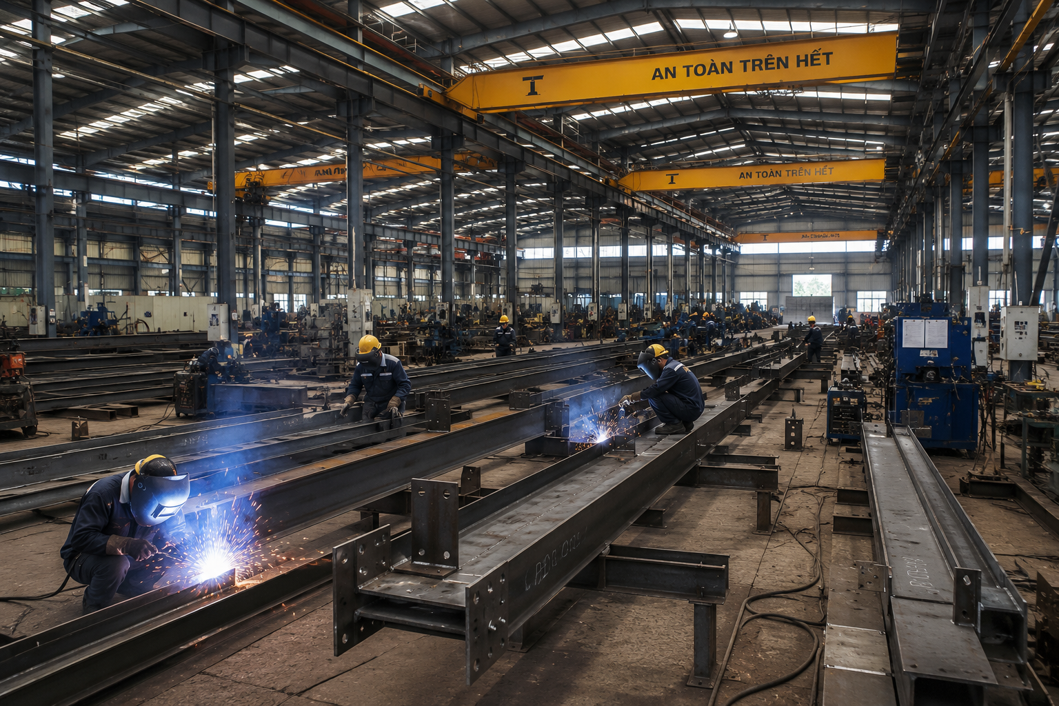 Dự Án Nhà Xưởng Kết Cấu Thép